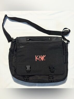 Kappa Alpha Psi® Fraternity, Inc. (ΚΑΨ) Messenger Black Embroidered Logo Bag
